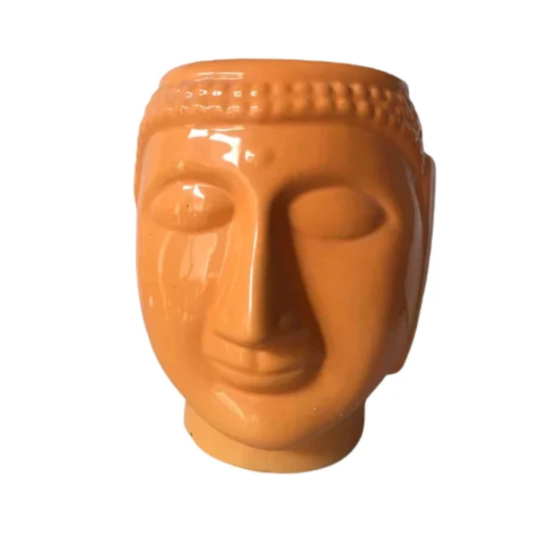 Ceramic Buddha Face Flower Pot