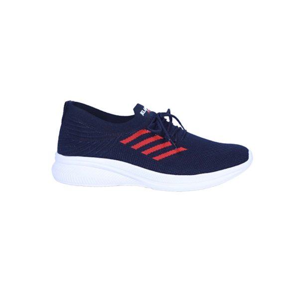 Mens Navy Blue And Red Sports Shoes