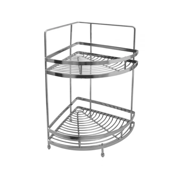 Sparkle Top Silver Stainless Steel Kitchen Basket