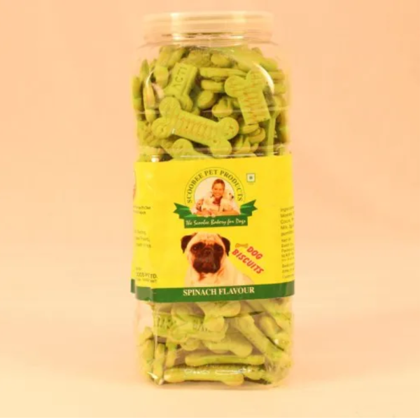 1kg Scoobee Spinach Flavor Dog Biscuits