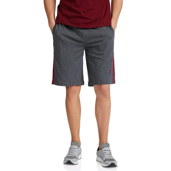 Men's Cotton Rich Regular Fit Solid Shorts with Side Pockets