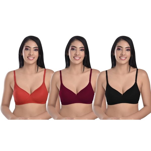 Women's Hosiery Cotton Lightly Padded Wire Free Seamless Bra