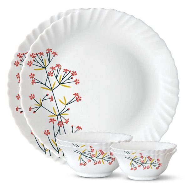 Red Bud Silk Series Opalware Dinner Set