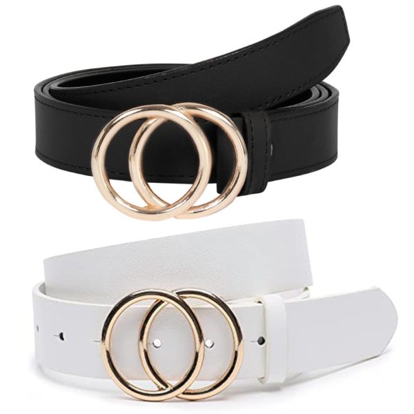 Women's and Girl's Fashion Double O-Ring Buckle