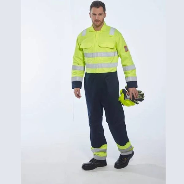 Hi-Vis Anti-Static Bizflame Pro Coveralls