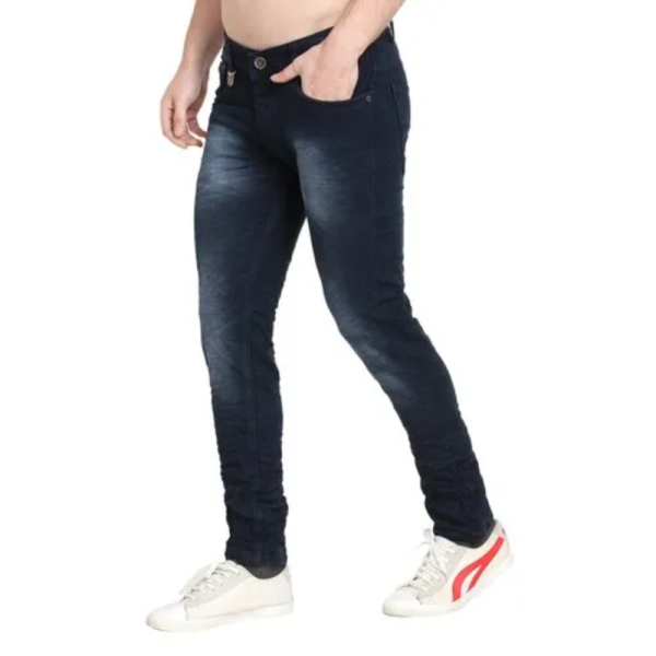 Comfort Fit Casual Wear Low Waist Blue Jeans