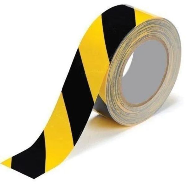 Yellow And Black PVC Floor Marking Tape