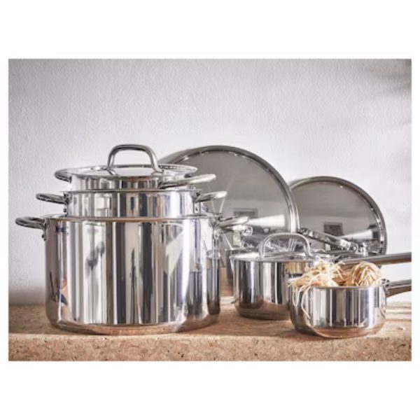 cookware set, stainless steel