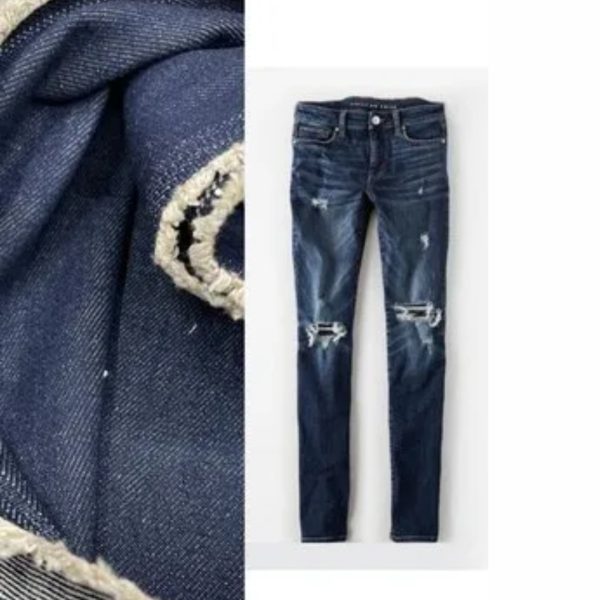 Mens Faded Denim Jeans