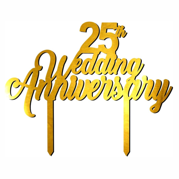 25 Anniversary Cake Topper