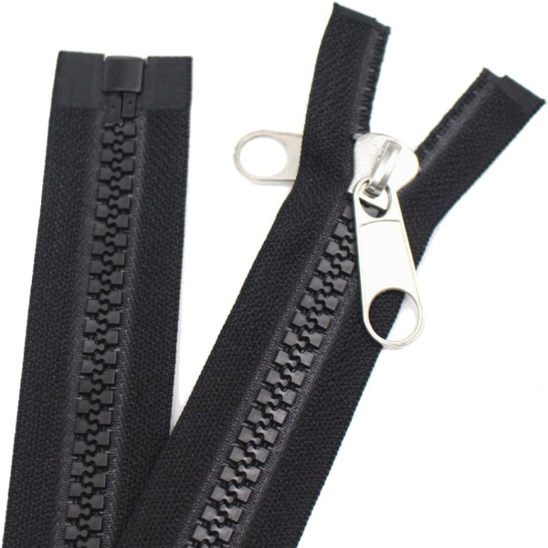 Black Vislon Plastic Zipper