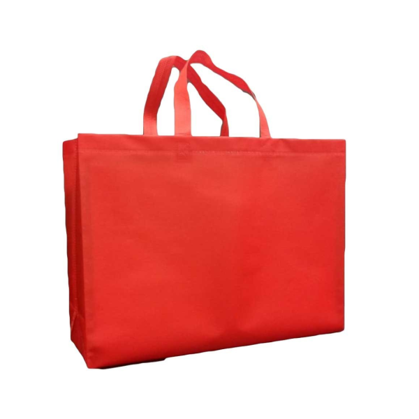 Red Loop Handle Non Woven Bag