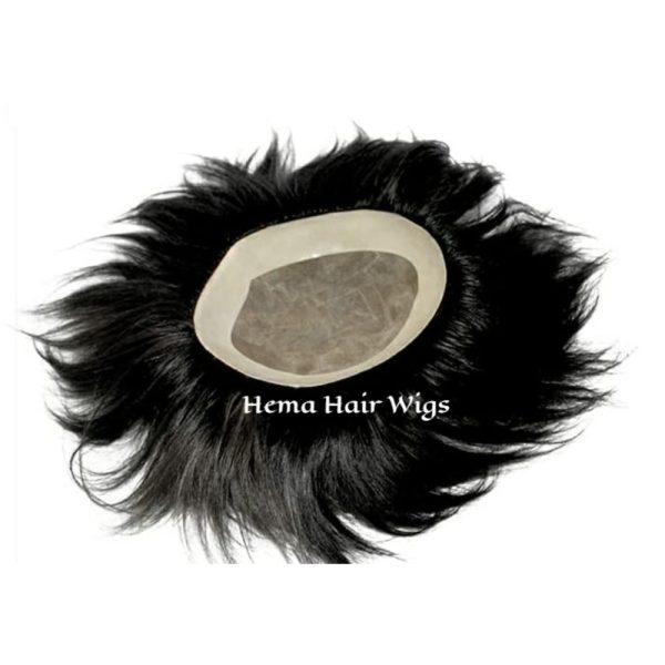 Human Hair Patch/ Toupee for Men Straight