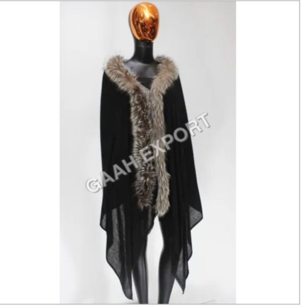 Pashmina and Cashmere One Side fur stole