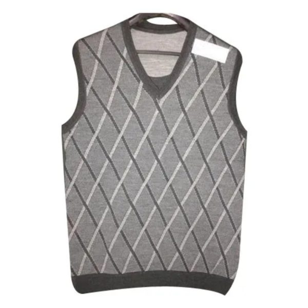 V Neck Mens Woolen Sleeveless Sweater