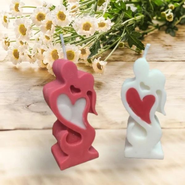 KP Decor aroma scented couple shape soy wax candle