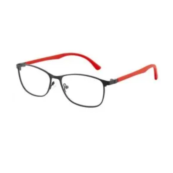 Unisex Red and Black Spectacle Frame