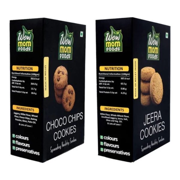 2 Choco-Chip + 2 Jeera Cookies