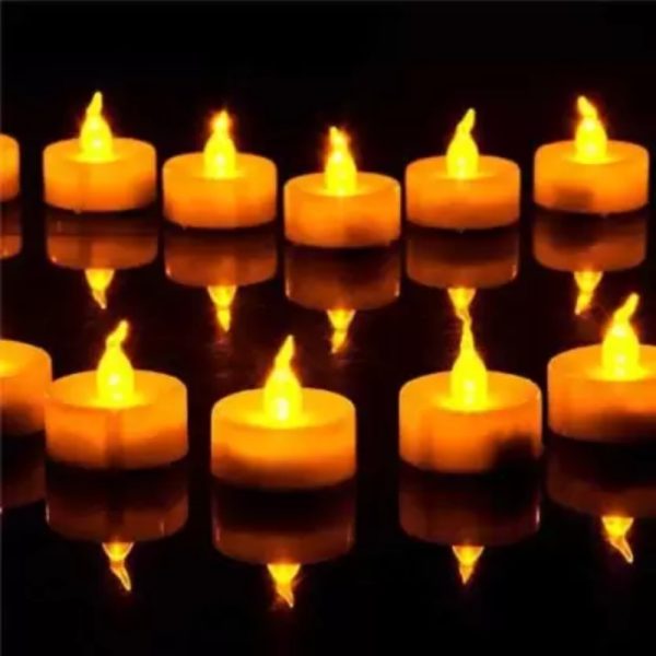 Rosevestla Yellow Flameless Candle LED Tea Light