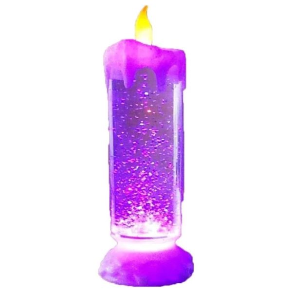 Biaba Collection Colour Changing LED Glittering Light Candle