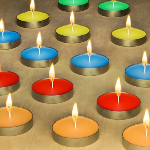 Multicolor Tealight Candle