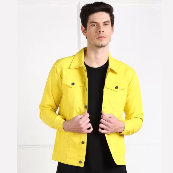 Men Washed Casual Jacket