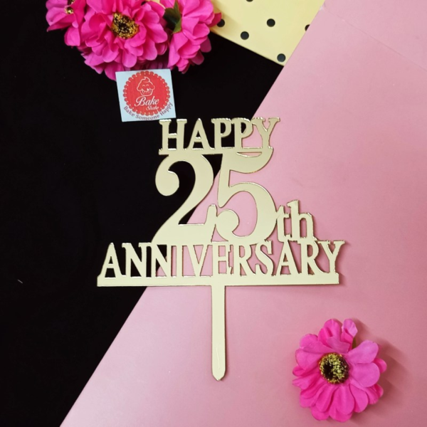 Happy Anniversary Acrylic Toppers