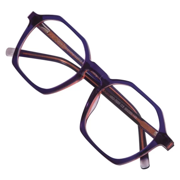 Unisex Demo Lens Handmade Acetate Eyeglass Frame