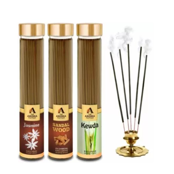 Aroma Factory Jasmine, Sandalwood Chandan & Kewda Incense Stick