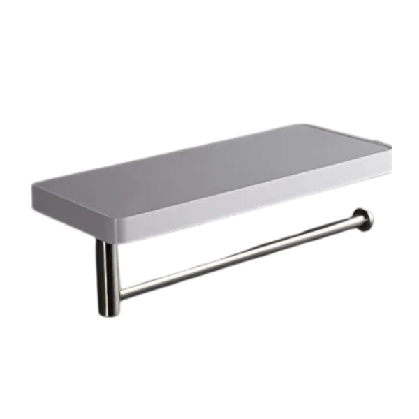 Bathroom Shelf With Towel Holder