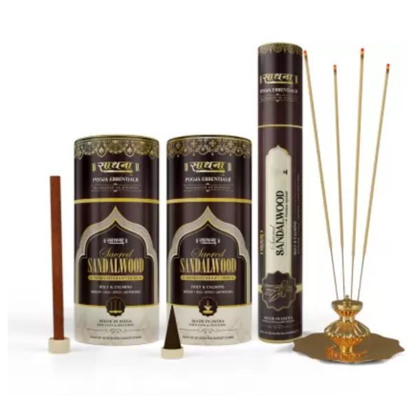 Sadhna Pooja Essentials Sandalwood Dhoop Sticks