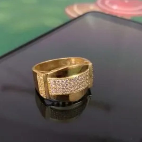 Gents Artificial Diamond Ring